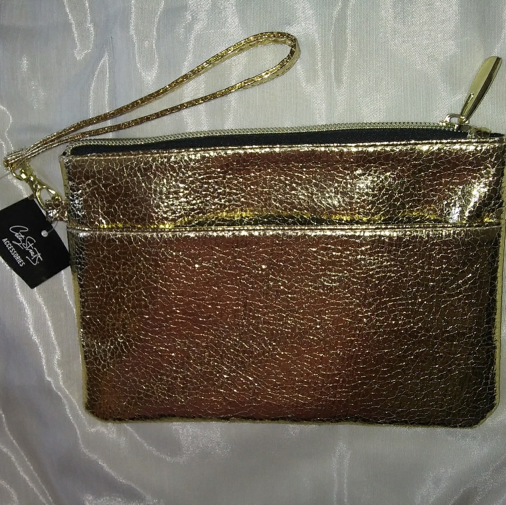 Brand new with tags gold coin purse.